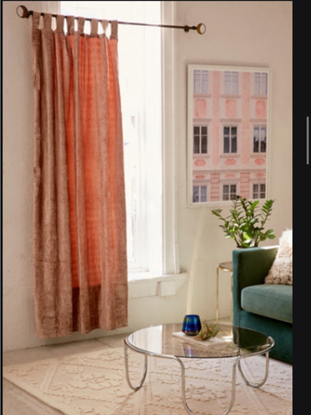urban outfitters crushed velvet curtains